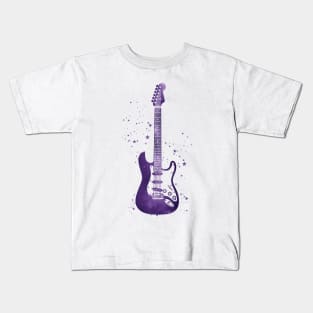 S-Style Electric Guitar Universe Texture Kids T-Shirt